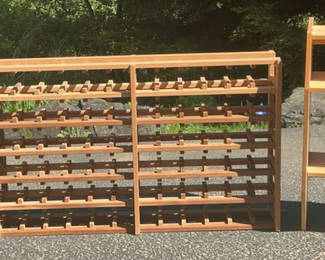 Lot 61: Wooden Wine Rack, Shelf