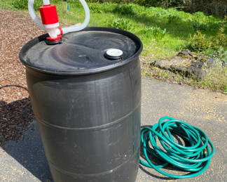 Lot 80: 55-Gallon Drum with Pump