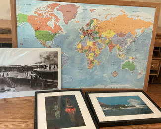 Lot 92: Wall Art, Map