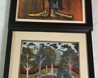 Lot 38: Pair Of Framed Eclectic Prints