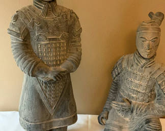 Lot 4: Two Terra Cotta Chinese Warriors