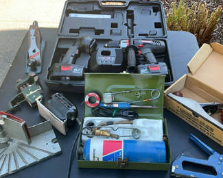 Lot 73: Tools, Craftsman Drill, Torch, Planers, More