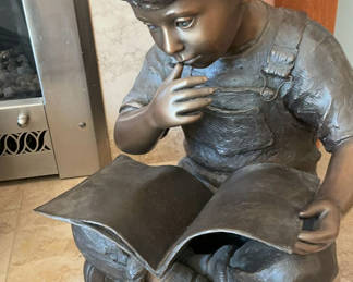 Lot 1: Cast Bronze Statue by L'Deanne Trueblood