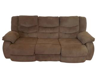 21 - Recliner Sofa - 83 x 42 x 40 (Description): Used as is electric/electronic/mechanical  item. No guarantee all components, untested.