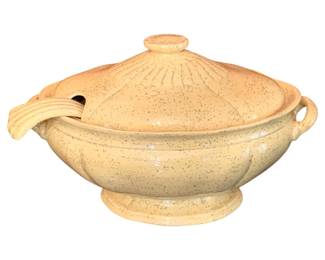 205 - Vintage Tureen w/ Ladle - 14 x 8 x 9