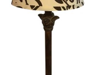 161 - Decorative Table Lamp - 29" Tall (Description): Used as is electric/electronic/mechanical  item. No guarantee all components, untested.