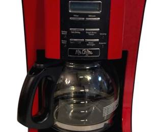 165 - Mr.Coffee Coffee Maker - 13 x 8 x 9 (Description): Used as is electric/electronic/mechanical  item. No guarantee all components, untested.