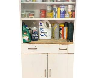 450 - Cabinet w/ Contents - 31 x 18 x 66