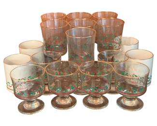 206 - Lot of Christmas Glasses & Mugs