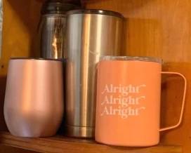 135 - Shelf Lot of Assorted Tumblers & Cups