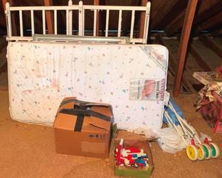 305 - Lot of Assorted Baby Items - Crib, Stroller & More