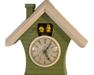 427 - Vintage Electric Wall Clock - 12 x 12 (Description): Used as is electric/electronic/mechanical  item. No guarantee all components, untested.