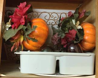 132 - Cabinet Lot of Assorted Items - Decor & More