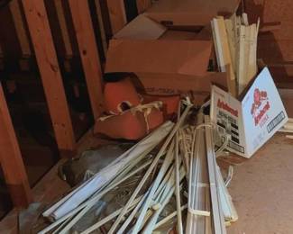 313 - Lot of Assorted Curtain Rods & Blinds
