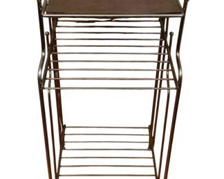 57 - Vintage Metal Stand - 12 x 12 x 24