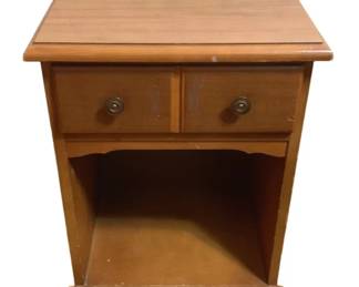 90 - Wood Nightstand - 16 x 14 x 23