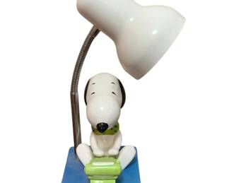 98 - Snoopy Lamp - 13" Tall (Description): Used as is electric/electronic/mechanical  item. No guarantee all components, untested.