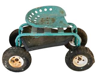8 - Rolling Garden Scooter - 33 x 17 x 19
