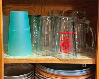 129 - Cabinet Lot of Assorted Dishes - Cups & Plates