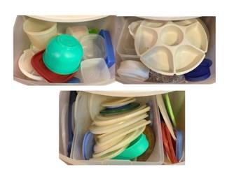143 - 3 Drawer Lots of Assorted Plastic Ware