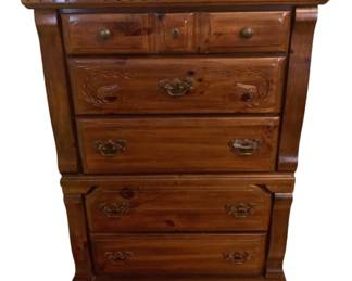 47 - Wood 5 Drawer Dresser - 38 x 19 x 52
