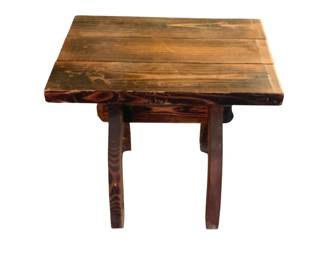 480 - Wood Table - 23.5 x 20 x 17.5