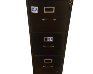 420 - Metal File Cabinet - 15 x 25 x 52