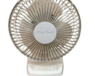 100 - Air King Fan - 10" Tall (Description): Used as is electric/electronic/mechanical  item. No guarantee all components, untested.