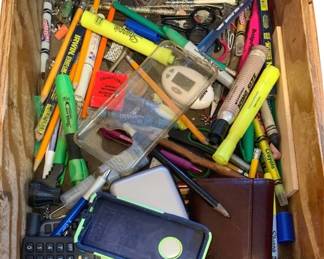 108 - Drawer Lot of Assorted Highlighters & More