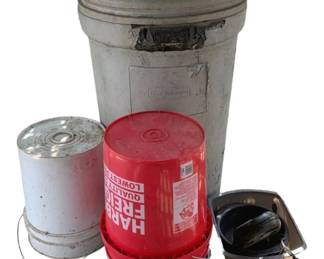 2 - Lot of Assorted Items - Buckets, Trash can & More