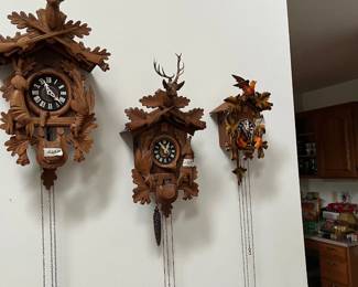 Authentic vintage German Cuckoo Clocks