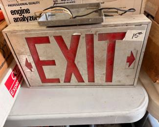 Industrial, comercial grade lighted EXIT signs