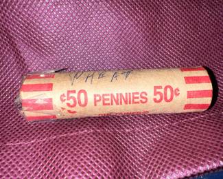 $8 roll of Random Date/Condition Wheat Pennies