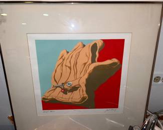 $ Doyles Glove by Jack Beal Lithograph