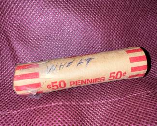 $8 roll of Random Date/Condition Wheat Pennies
