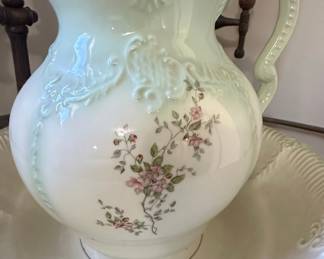 Victorian Washstand with Pitcher and Bowl