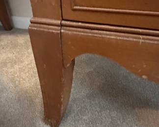 Vintage Art Deco Waterfall Vanity with Mirror and Stool