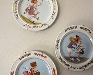 Sarah Stillwell Weber "Calendar Girl" Collector Plates
