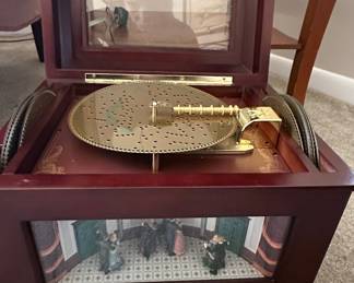 Mr. Christmas Animated Ballroom Dancers Musical Box with Interchangeable Discs