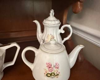 Assorted Vintage Floral Ceramic Teapots