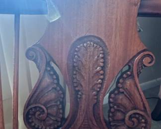 Victorian Style Spindle Back Rocking Chair with Carved Accents