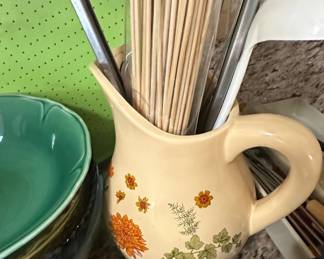 Yellow Floral Pitcher