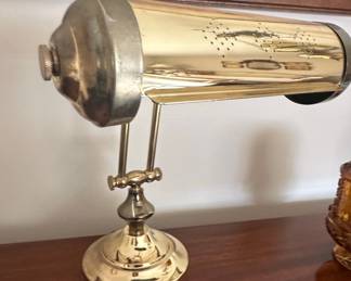 Interpur Brass Banker's Lamp
