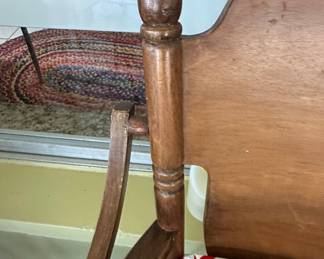 Vintage Jenny Lind Spindle-Back Wooden High Chair