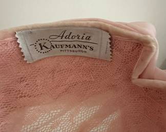 Adoria by Kaufmann's Pink Lace Robe