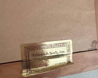 Vintage Framed Embossed Metallic Scenic Prints (Set of 2)