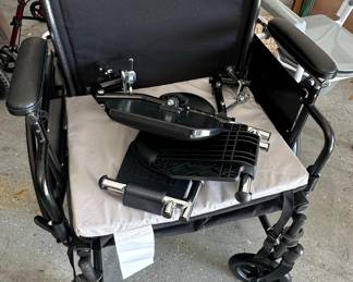 Drive Medical Lightweight Transport Wheelchair with Footrests