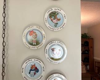 Sarah Stillwell Weber "Calendar Girl" Collector Plates