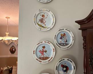 Sarah Stillwell Weber "Calendar Girl" Collector Plates