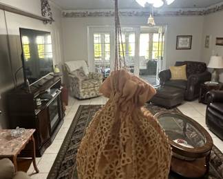 Garray Black Velvet Evening Bag with Lace Trim